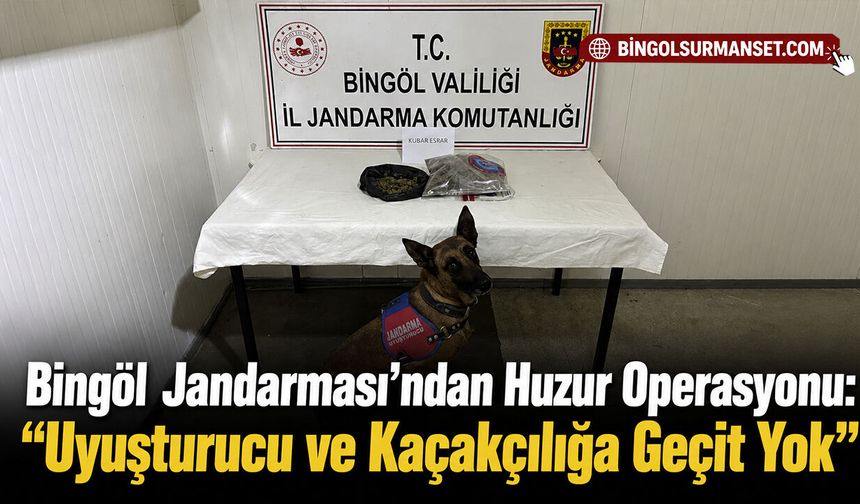 Jandarmadan Huzur Operasyonu: "Uyuşturucu ve Kaçakçılığa Geçit Yok"