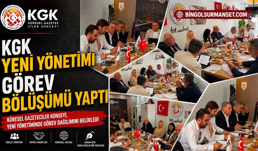 KGK yeni yönetimi görev bölüşümü yaptı