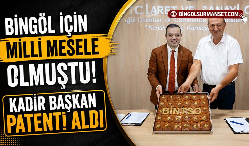 Bingöl Burma Kadayıfı Coğrafi İşaret Tescili Aldı