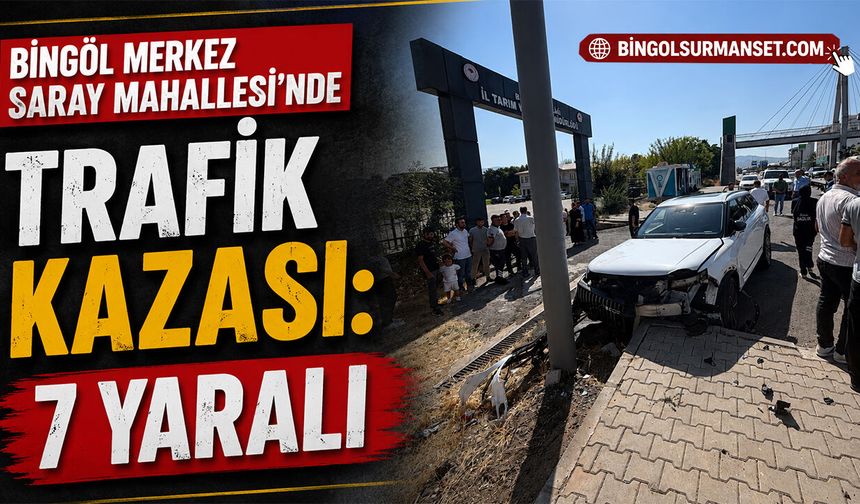 Bingöl Merkez Saray Mahallesi’nde Trafik Kazası: 7 Yaralı