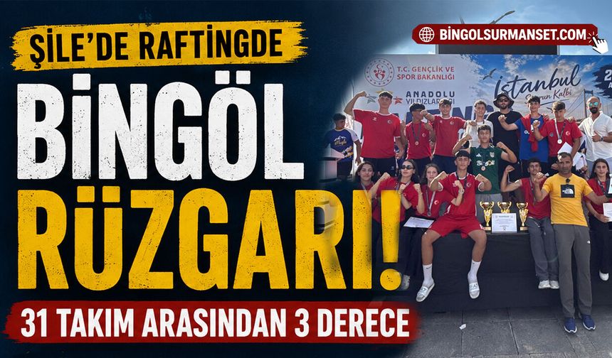 Şile’de Raftingde Bingöl Rüzgarı: 31 Takım Arasından 3 Derece