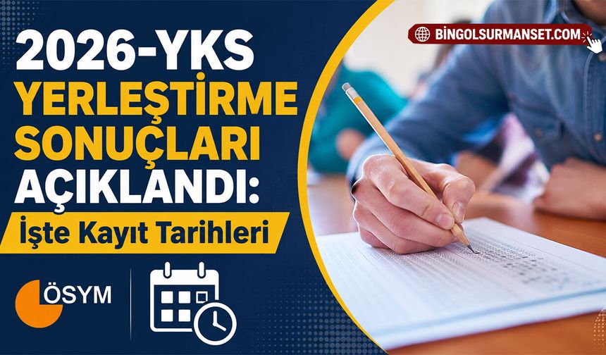 2026-YKS Yerleştirme Sonuçları Açıklandı: İşte Kayıt Tarihleri