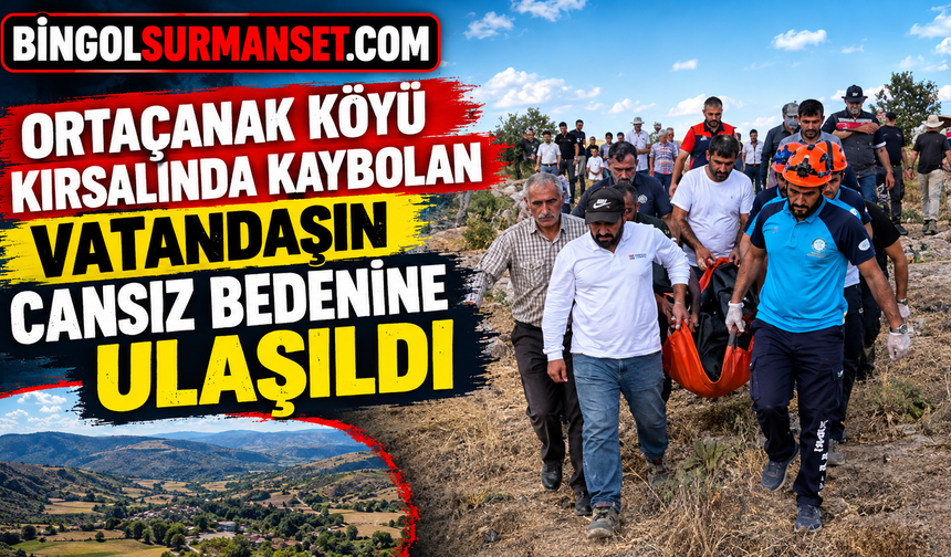 Ortaçanak Köyü Kırsalında Kaybolan Vatandaşın Cansız Bedenine Ulaşıldı