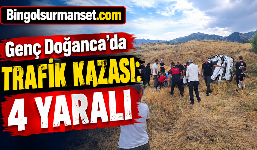 Genç Doğanca’da Trafik Kazası: 4 Yaralı