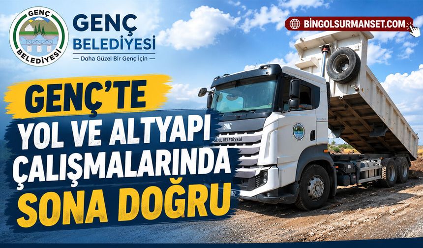 Genç’te Yol ve Altyapı Çalışmalarında Sona Doğru