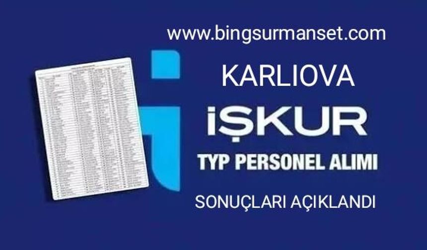Karlıova MEB'e Alınan 50 Temizlik Görevlisi Belli Oldu