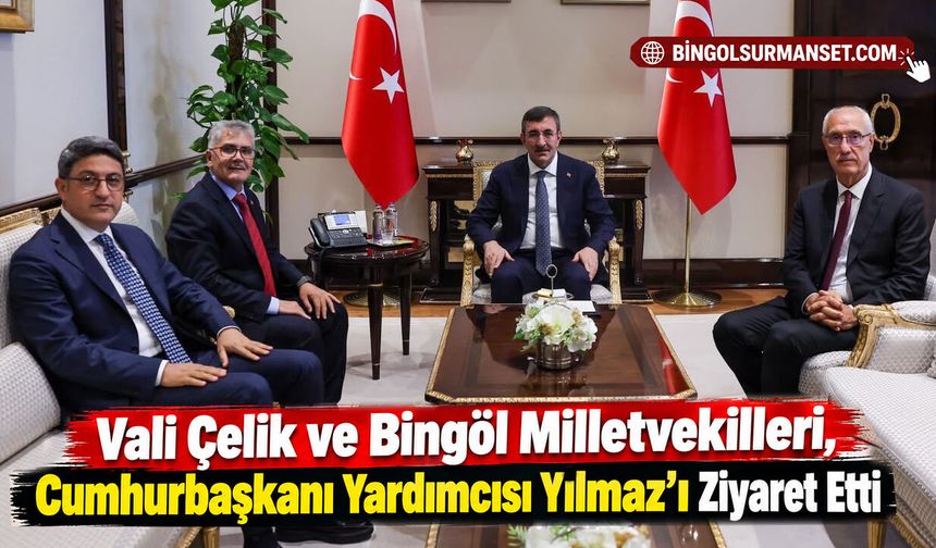 Vali Çelik ve Bingöl Milletvekilleri, Cumhurbaşkanı Yardımcısı Yılmaz’ı Ziyaret Etti
