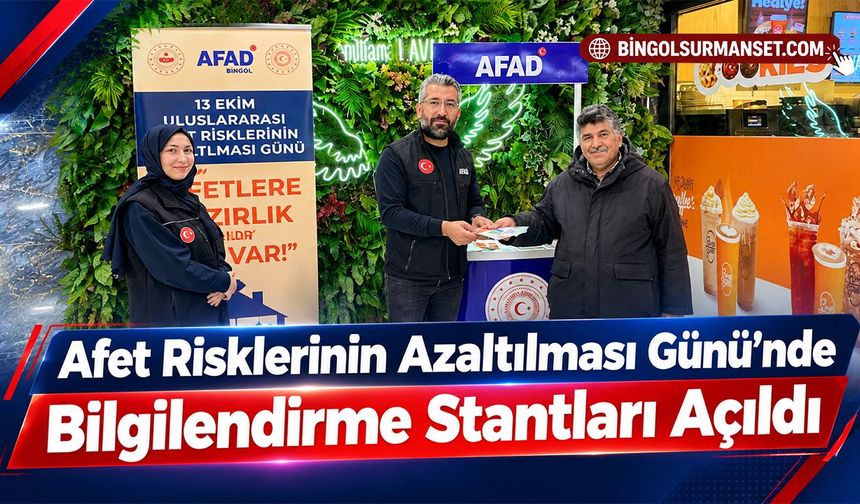 Afet Risklerinin Azaltılması Günü’nde Bilgilendirme Stantları Açıldı