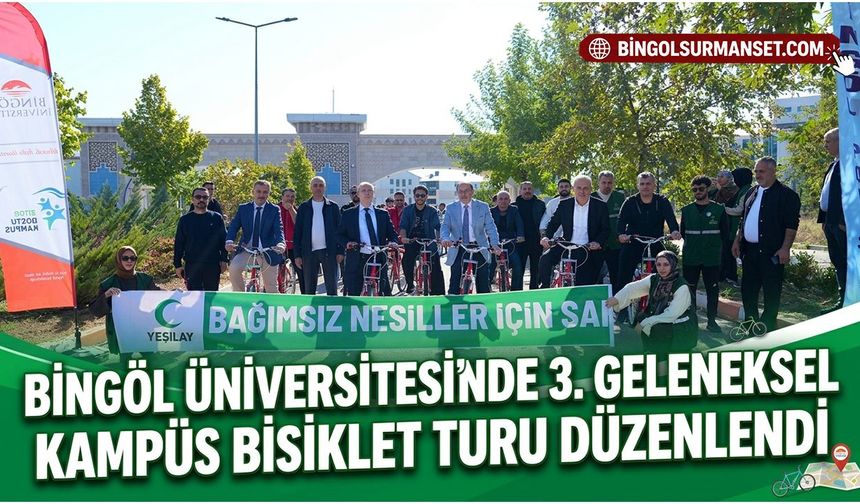 Bingöl Üniversitesi’nde 3. Geleneksel Kampüs Bisiklet Turu Düzenlendi