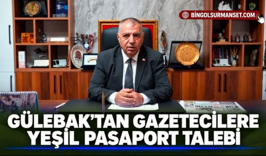 BİK Genel Kurul Üyesi Tahir Gülebak’tan Gazetecilere Yeşil Pasaport Talebi