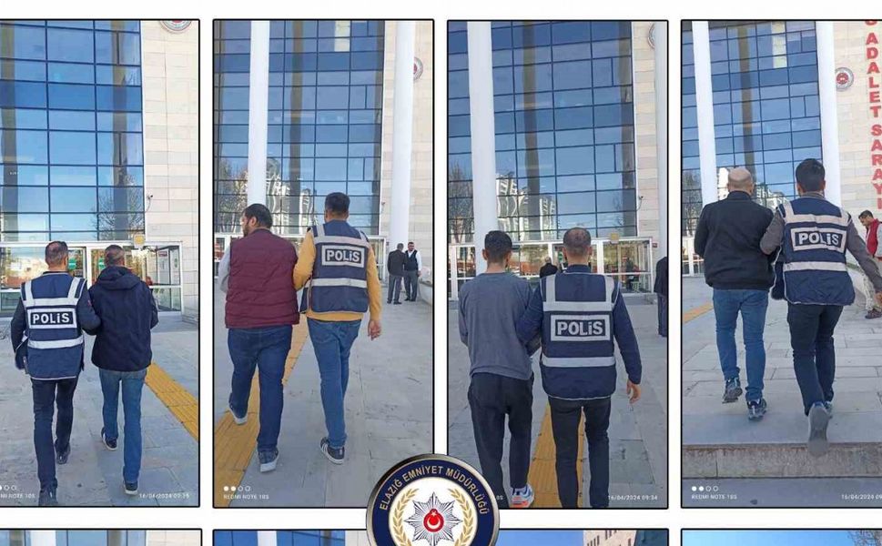 Elazığ’da haklarında kesinleşmiş hapis cezası bulunan 35 kişi yakalandı