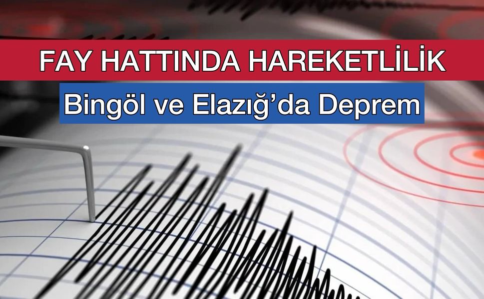 Fay Hattında Hareketlilik: Bingöl ve Elazığ’da Deprem! 3.6 ve 5.0