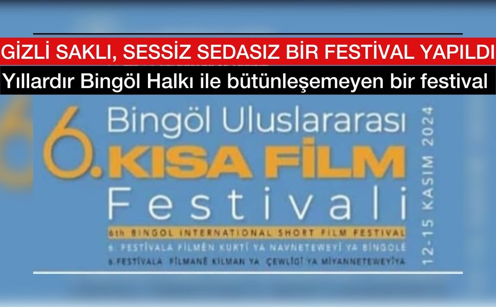 Bingöl’de “Gizli Saklı” Kısa Film Festivali