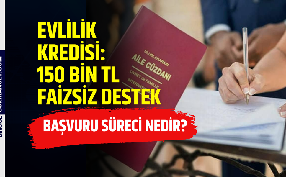 Evlilik Kredisi: 150 Bin TL Faizsiz Destek
