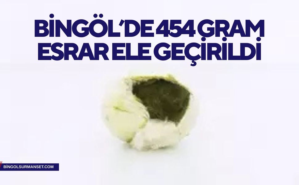 Bingöl’de 454 Gram Esrar Ele Geçirildi
