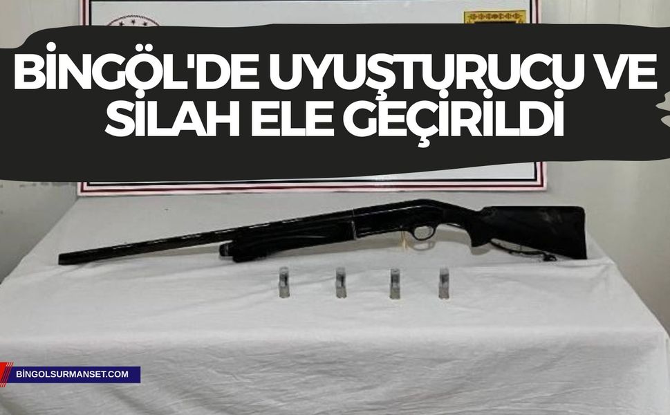 Bingöl'de Uyuşturucu ve Silah Ele Geçirildi