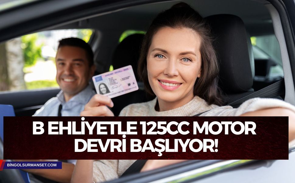 B Ehliyetle 125cc Motor Devri Başlıyor!