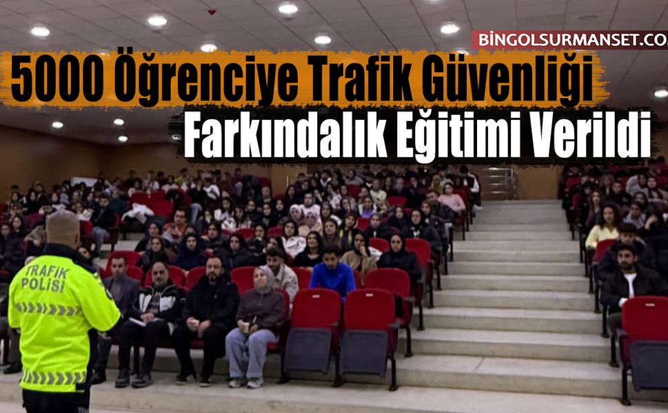 5000 Öğrenciye Trafik Güvenliği Farkındalık Eğitimi Verildi