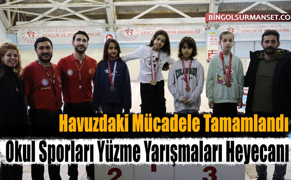 Okul Sporları Yüzme Yarışmaları Heyecanı Sona Erdi