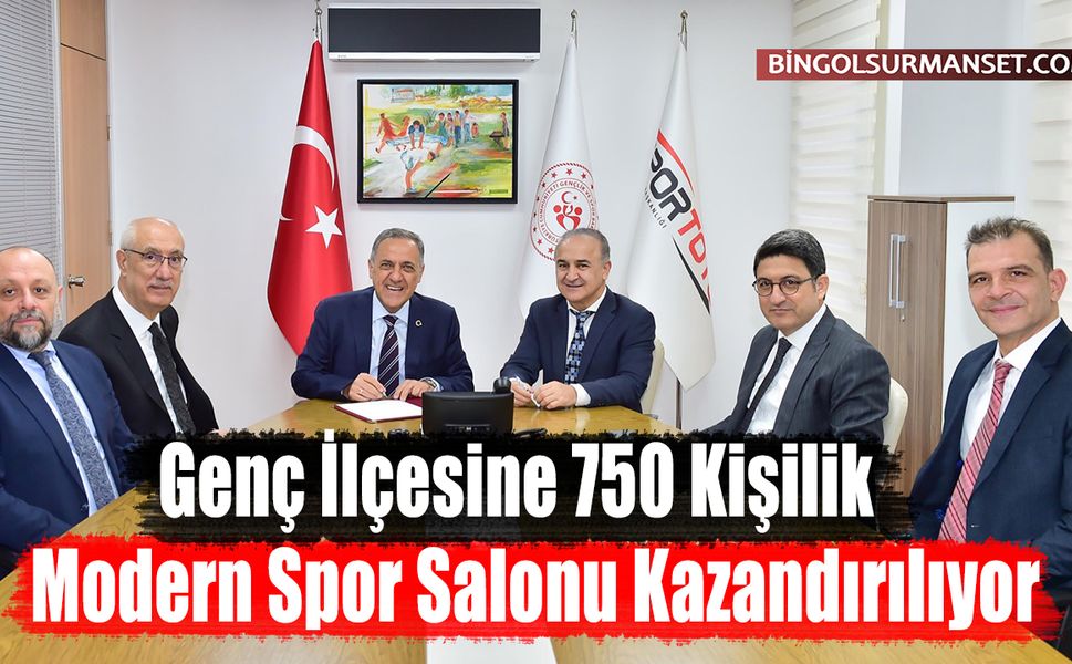 Genç İlçesine 750 Kişilik Modern Spor Salonu Kazandırılıyor
