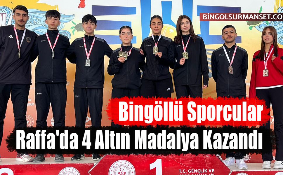 Bingöllü Sporcular Raffa'da 4 Altın Madalya Kazandı