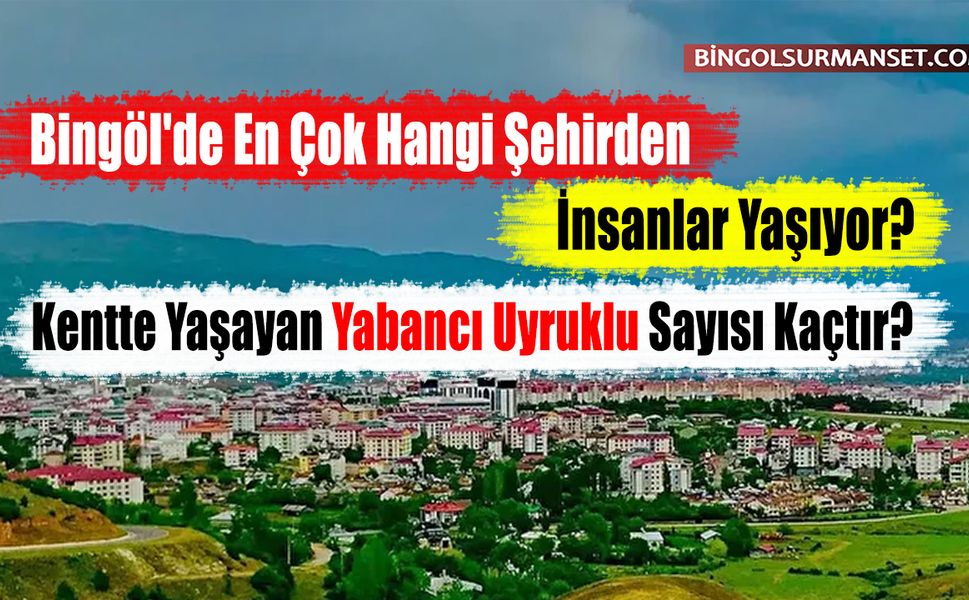 Bingöl'de En Çok Hangi Şehirden İnsanlar Yaşıyor?
