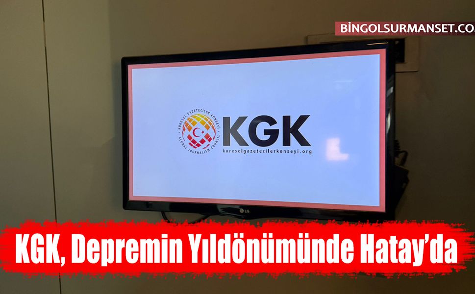 KGK, Depremin Yıldönümünde Hatay’da