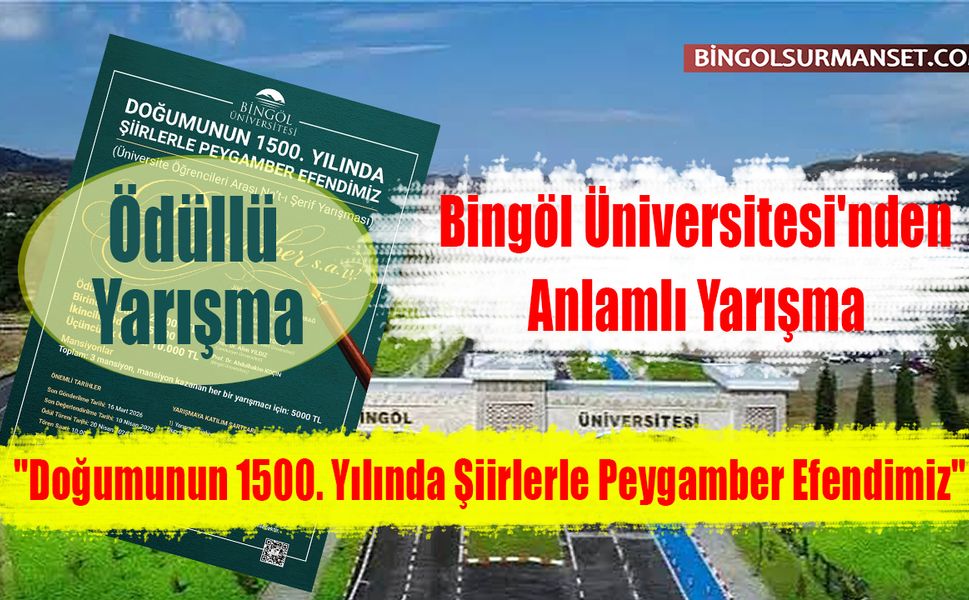 Bingöl Üniversitesi Ödüllü Şiir Yarışması Düzenleyecek