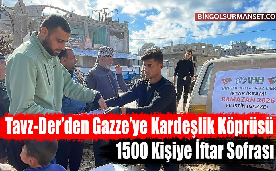 TAVZ-DER'den Gazze'de 1500 Kişilik İftar Sofrası