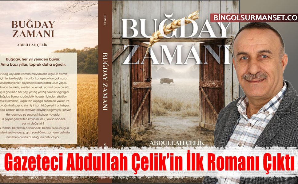 Gazeteci Abdullah Çelik’in İlk Romanı Çıktı
