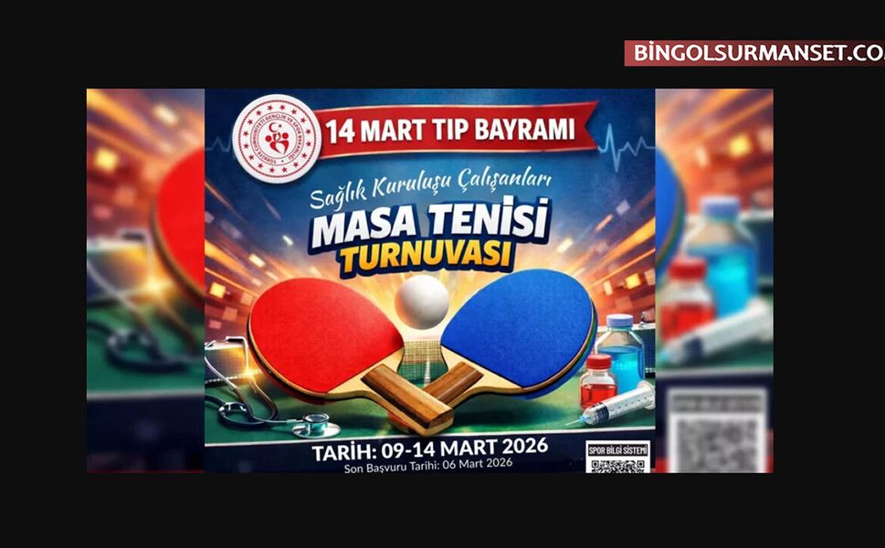 Sağlık Çalışanları Masa Tenisi Turnuvası'nda Buluşuyor