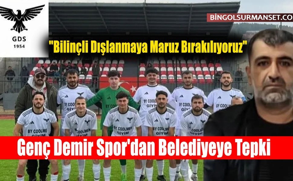 Genç Demir Spor'dan Belediyeye Tepki