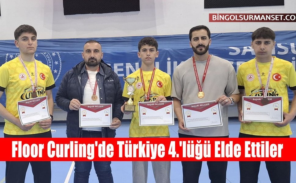 Floor Curling'de Türkiye 4.'lüğü Elde Ettiler