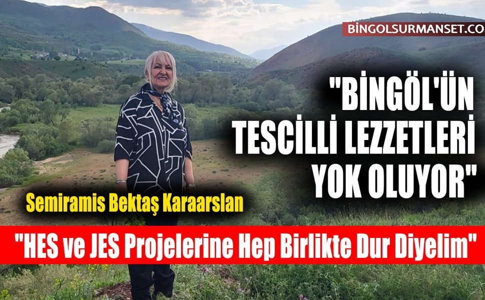 "HES ve JES Projelerine Hep Birlikte Dur Diyelim"