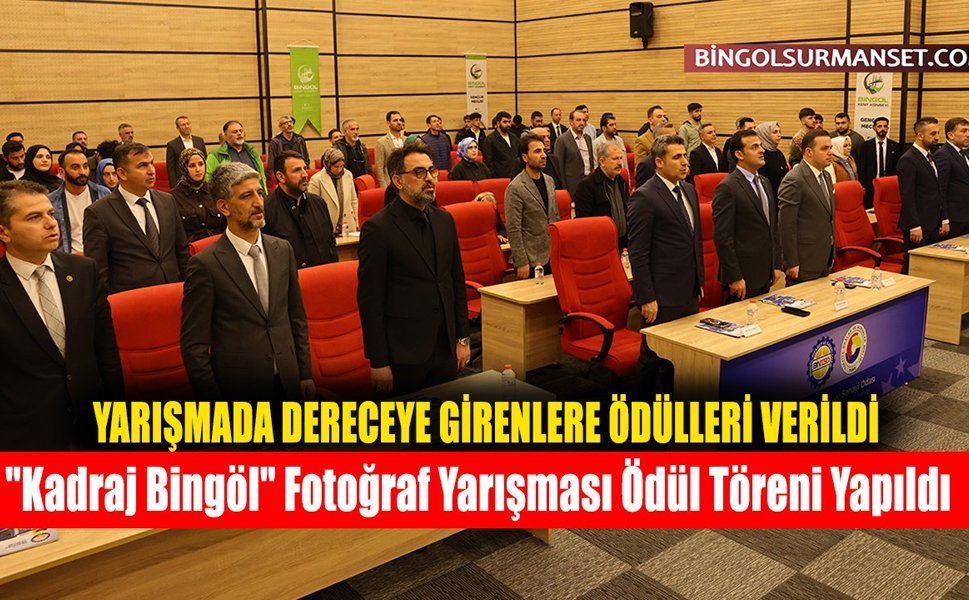"Kadraj Bingöl" Fotoğraf Yarışması Ödül Töreni Yapıldı