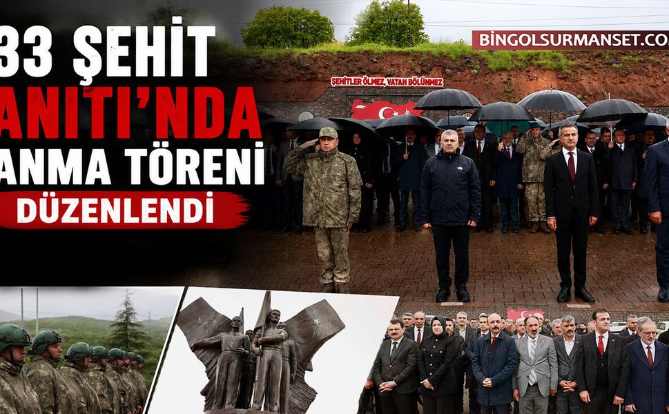 33 Şehidin 33. Yıl Dönümünde Anıttepe'de Anma Töreni Düzenlendi