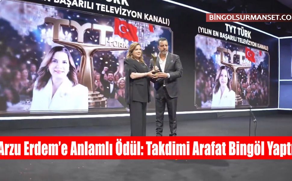 Arzu Erdem’e Anlamlı Ödül: Takdimi Arafat Bingöl Yaptı