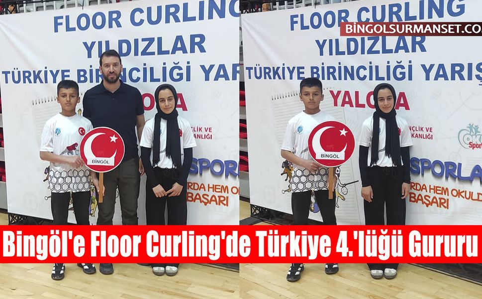 Bingöl'e Floor Curling'de Türkiye 4.'lüğü Gururu