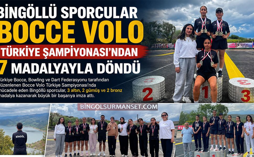 Bingöllü Sporcular Bocce Volo Türkiye Şampiyonası'na Damga Vurdu