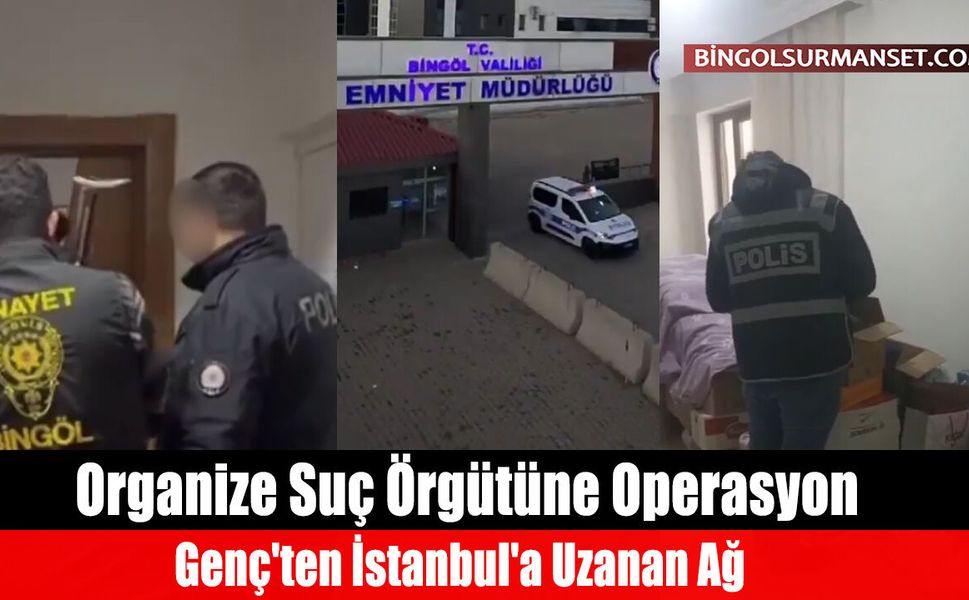 Organize Suç Örgütüne Operasyon: Genç'ten İstanbul'a Uzanan Ağ