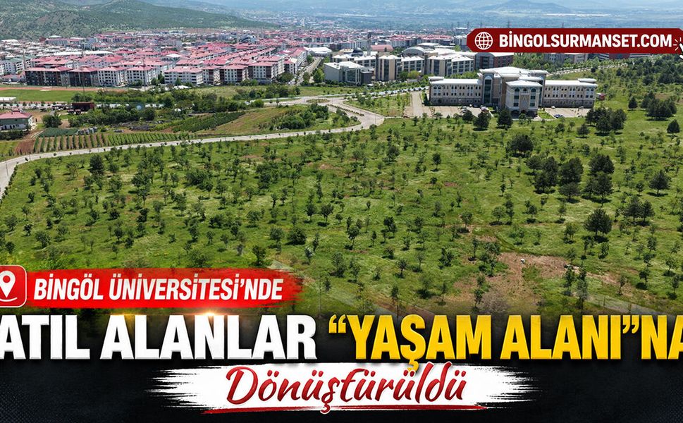 Bingöl Üniversitesi'nde Atıl Alanlar "Yaşam Alanı"na Dönüştürüldü