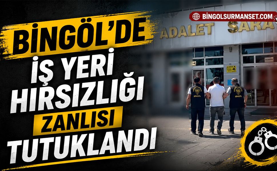 Bingöl’de İş Yeri Hırsızlığı Zanlısı Tutuklandı