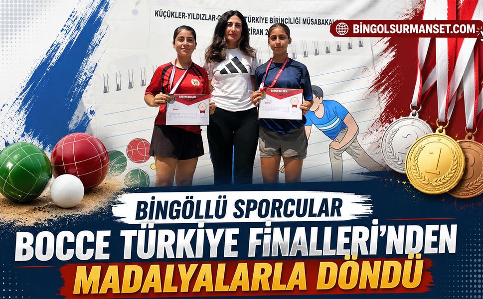 Bingöllü Sporcular Bocce Türkiye Finalleri'nden Madalyalarla Döndü