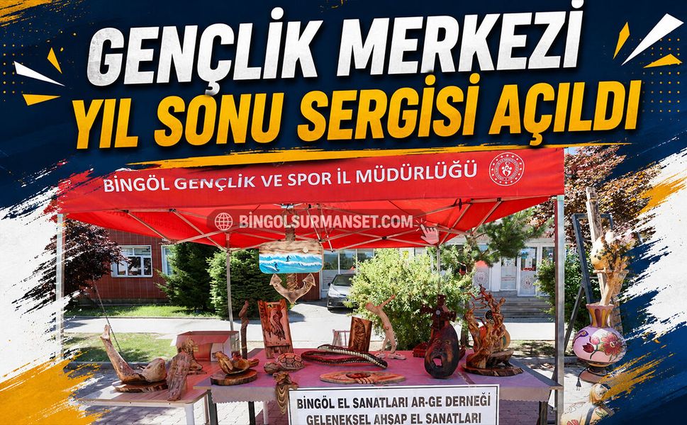 Gençlik Merkezi yıl sonu sergisi açıldı