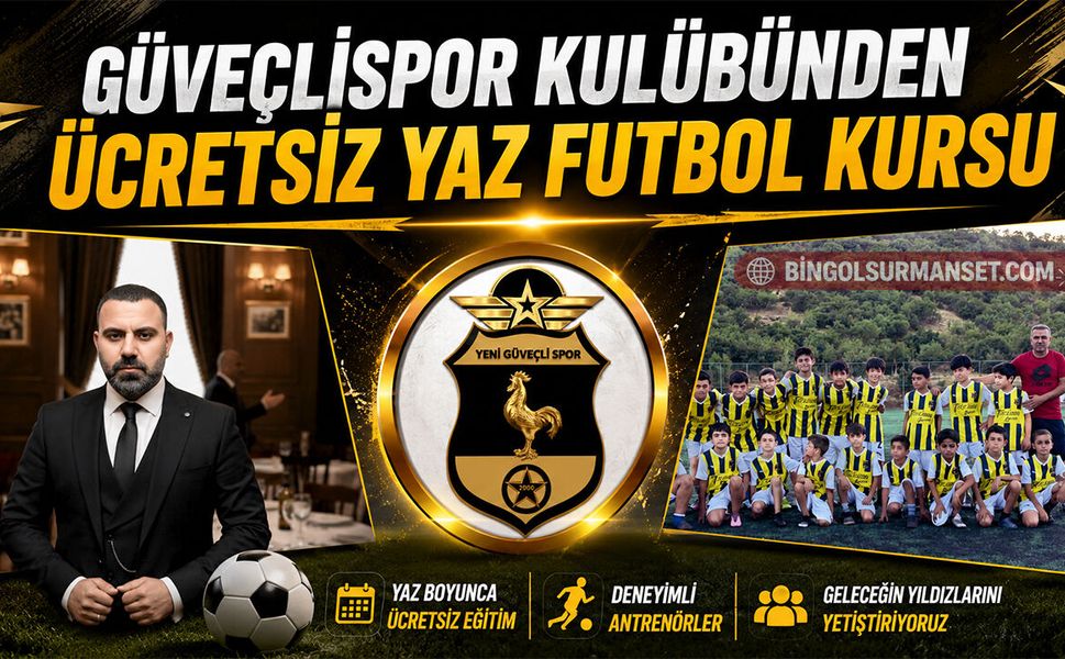 Güveçlispor Kulübünden Ücretsiz Yaz Futbol Kursu