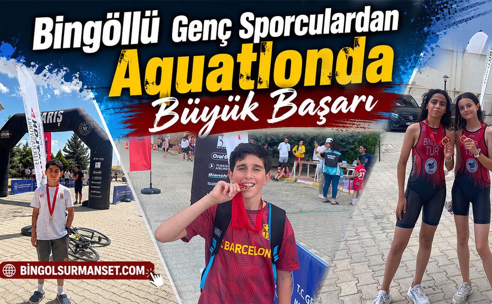 Bingöllü Genç Sporculardan Aquatlonda Büyük Başarı