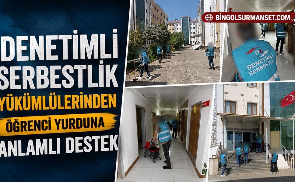 Denetimli Serbestlik Yükümlülerinden Öğrenci Yurduna Anlamlı Destek
