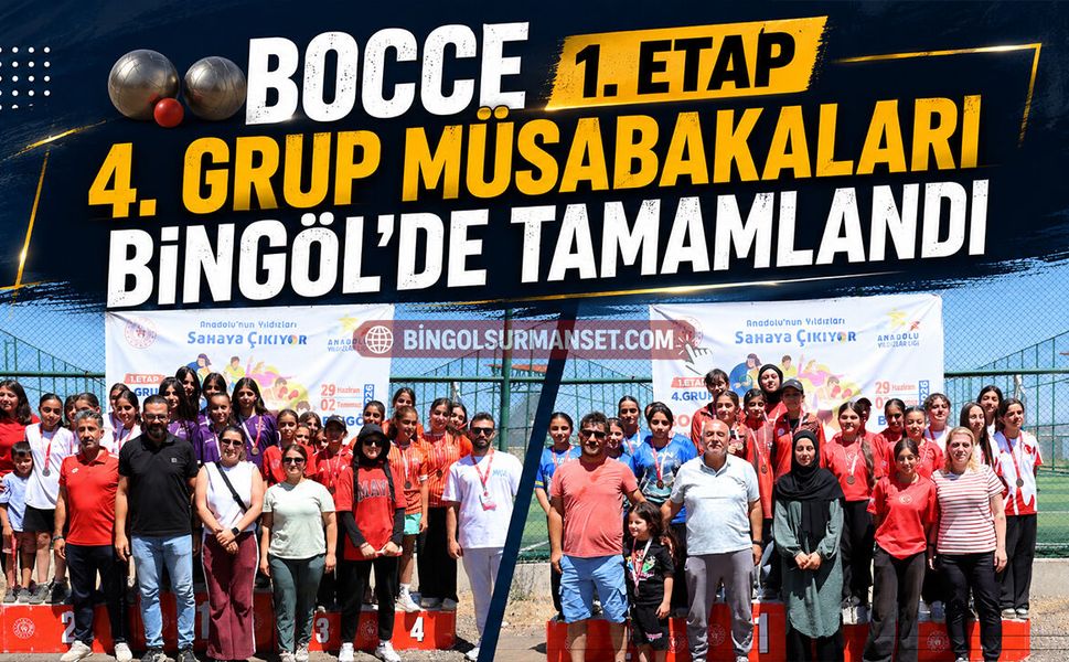 Bocce 1. Etap 4. Grup Müsabakaları Bingöl’de Tamamlandı