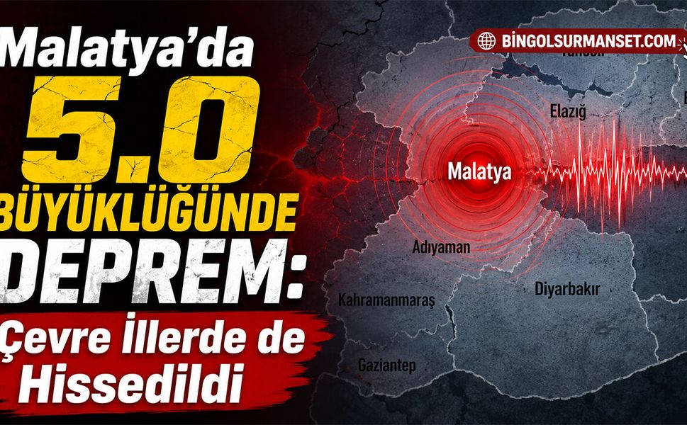 Malatya’da 5.0 Büyüklüğünde Deprem: Çevre İllerde de Hissedildi