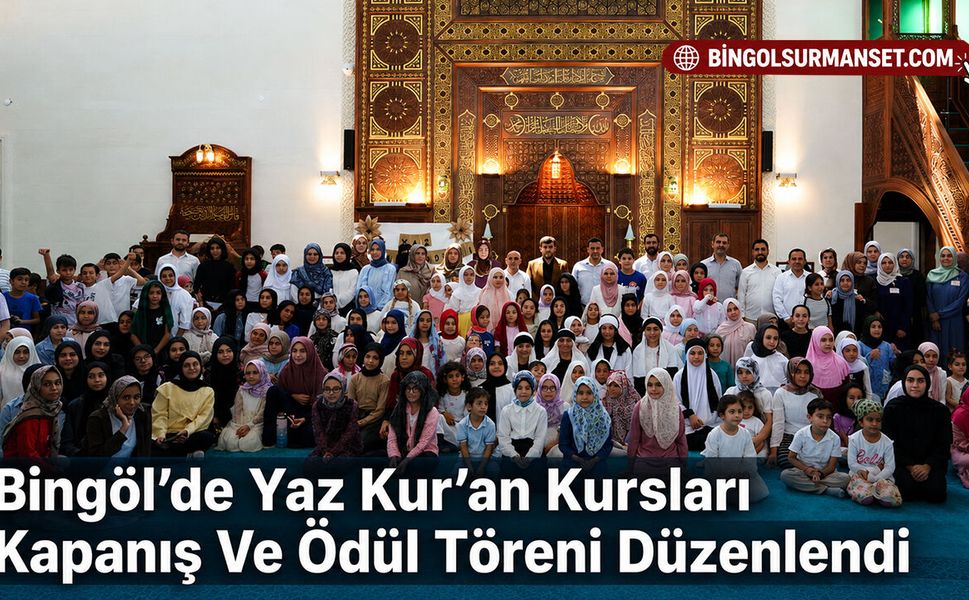Bingöl’de Yaz Kur’an Kursları Kapanış Ve Ödül Töreni Düzenlendi